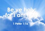 be ye holy